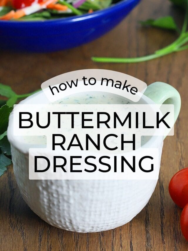 Summer Salad: Buttermilk Ranch Dressing Recipe