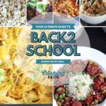 collage of recipes included in the back-to-school recipe round up