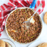 Once you try these easy Sloppy Joes from scratch, you'll never go back to store bought sauce again. Packed with flavor, ground beef is sautéed with diced bell peppers, celery, and onions and seasoned with a yummy homemade sauce.