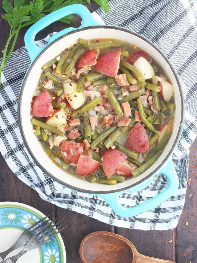 Southern Green Beans With Ham And Potatoes Recipe