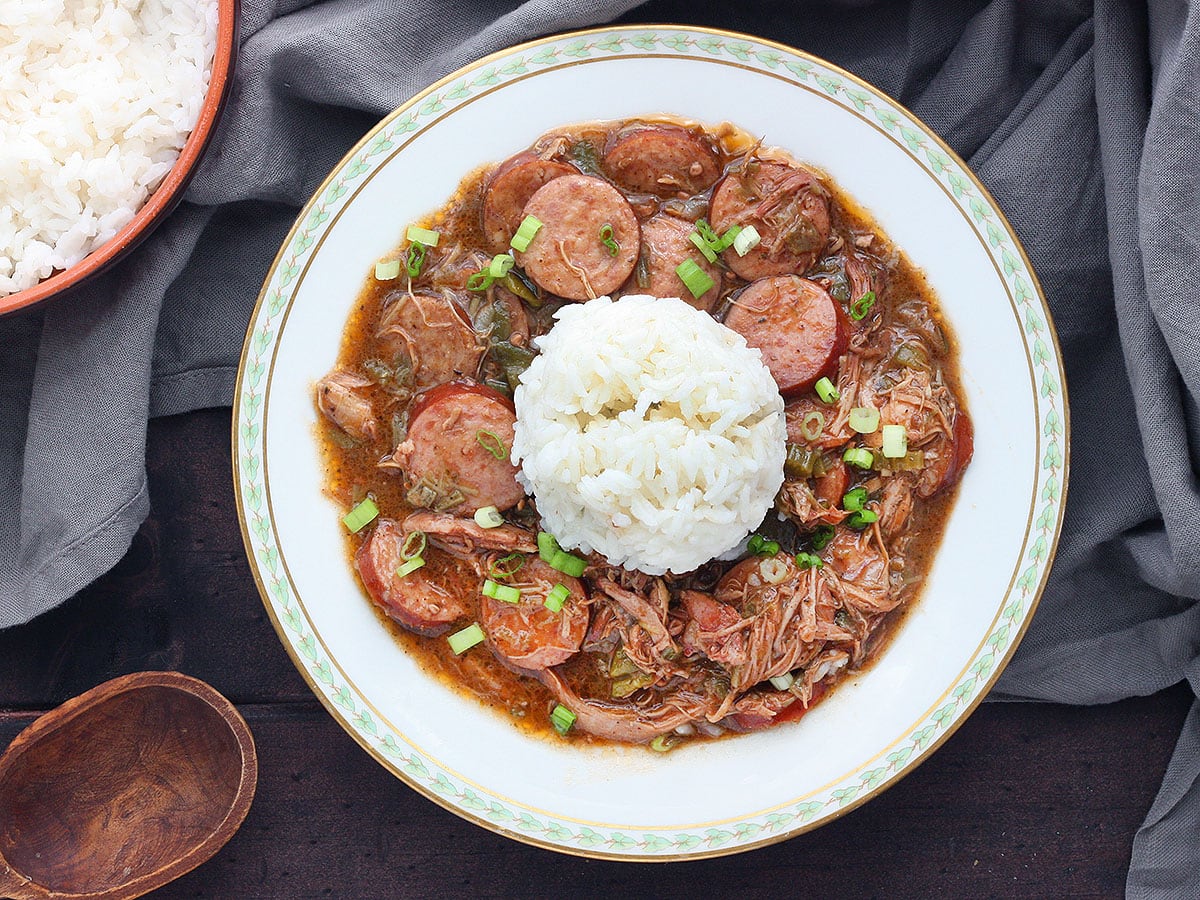 chicken and sausage gumbo - Cajun Ninja  Sausage gumbo, Chicken gumbo  recipes, Gumbo