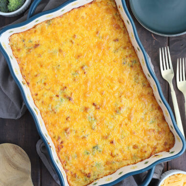 Cheesy Broccoli Casserole - The Cooking Bride