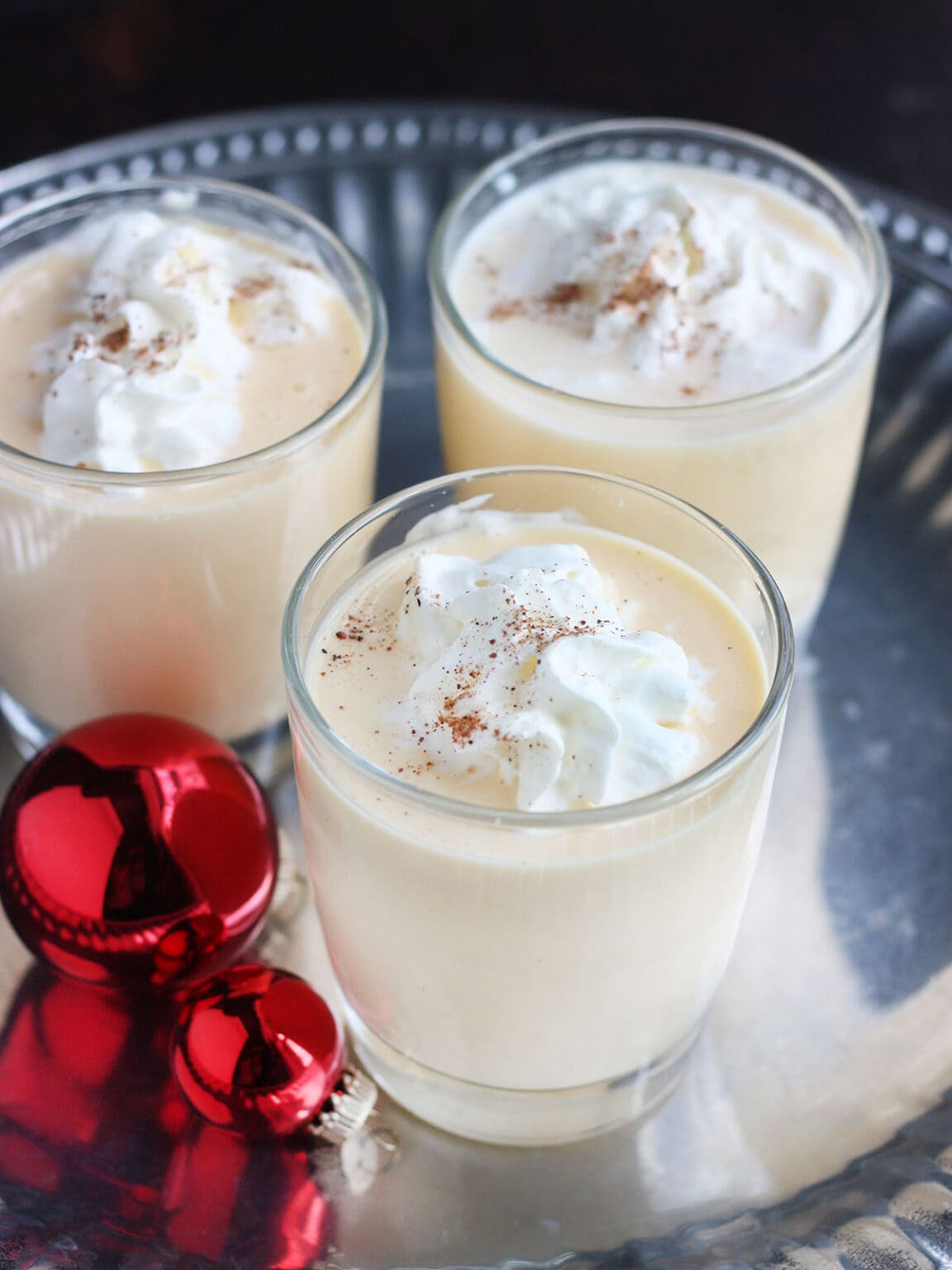 Easy No-Cook Blender Bourbon Eggnog Cocktail Recipe