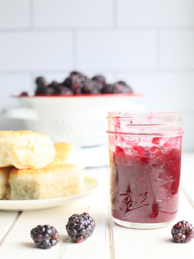 Three Ingredient Blackberry Jam With Or Without Seeds The Cooking Bride   Blackberry Jam IMG 0471 760x1013 