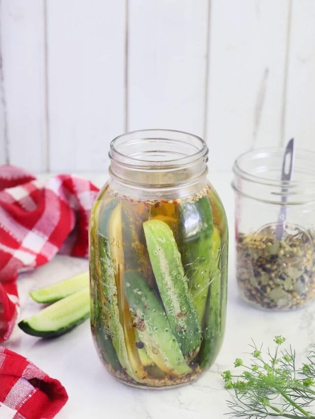 Kosher Dill Pickle Spears Recipe