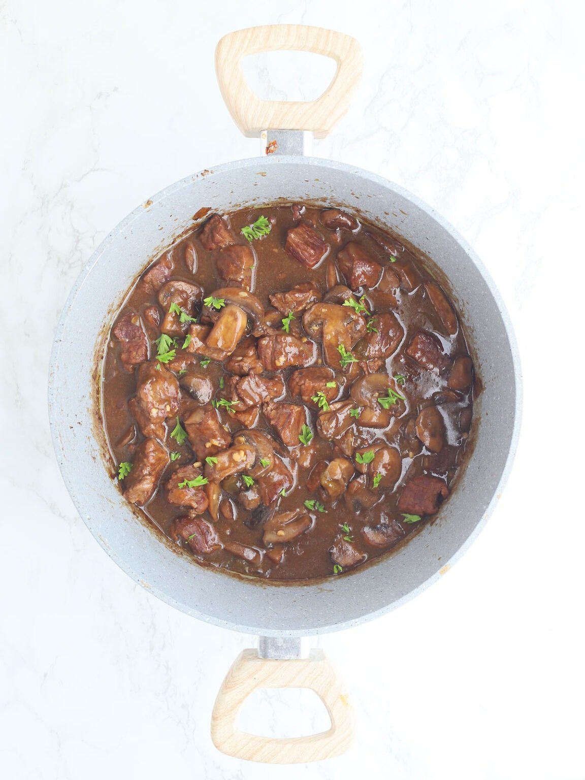 Stovetop Braised Beef Tips with Gravy The Cooking Bride