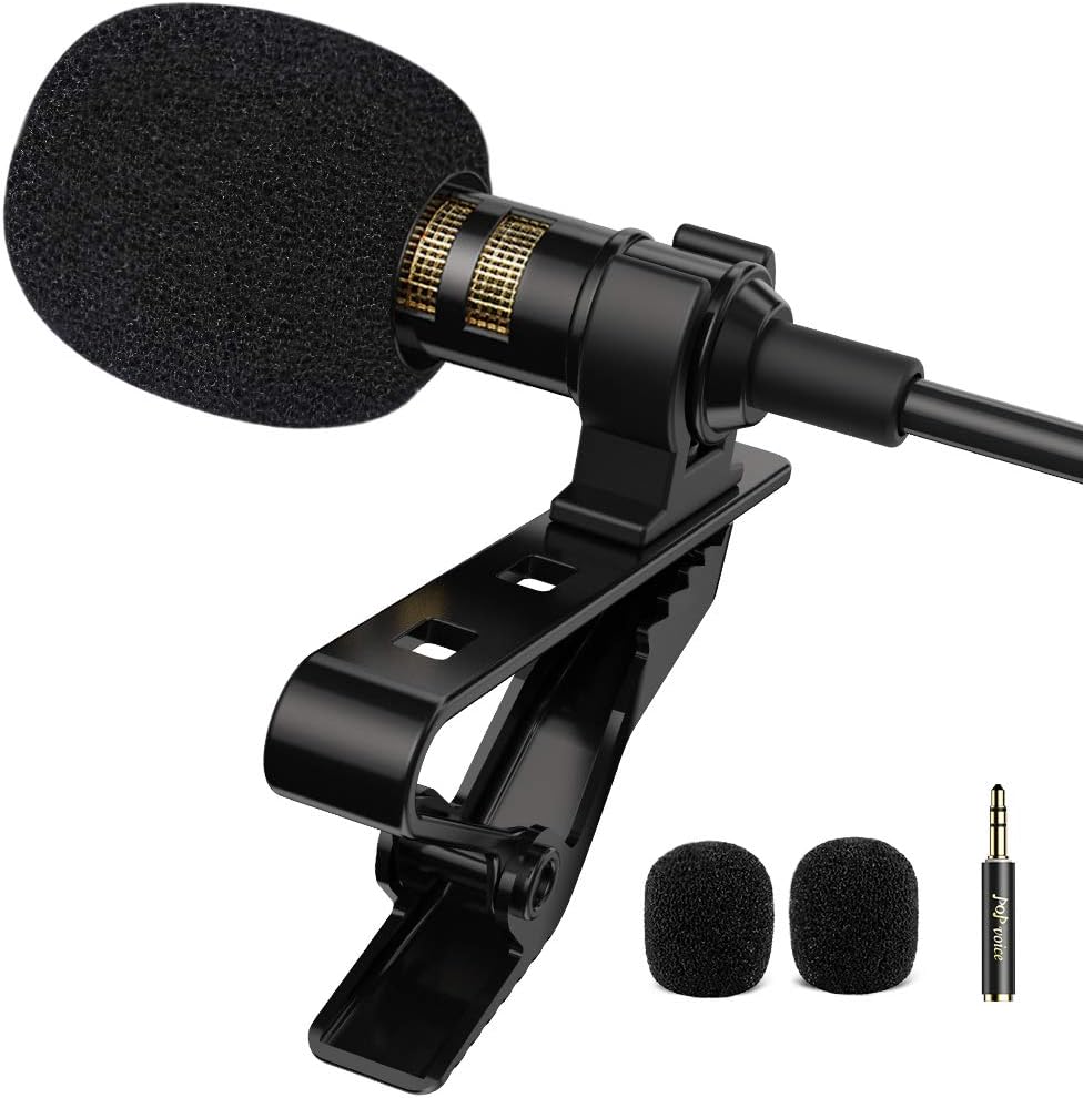 PoP voice Professional Lavalier Lapel Microphone