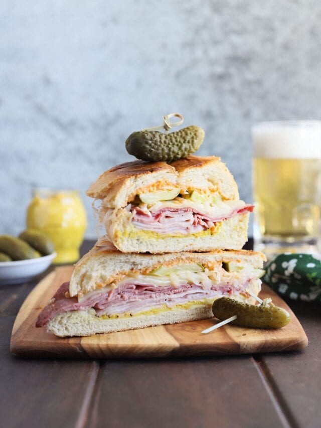 How to Make a Toasted Cuban Reuben Sandwich