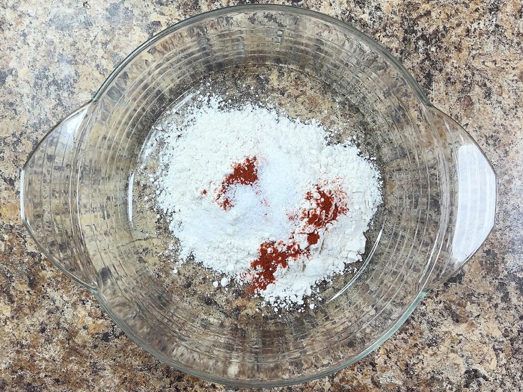 Flour mixture with salt added.