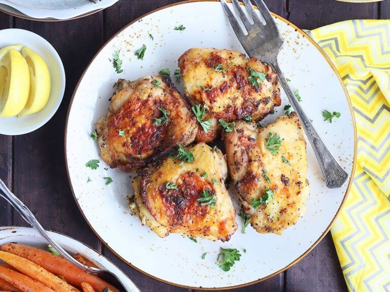 Air Fryer Lemon Pepper Chicken Thighs