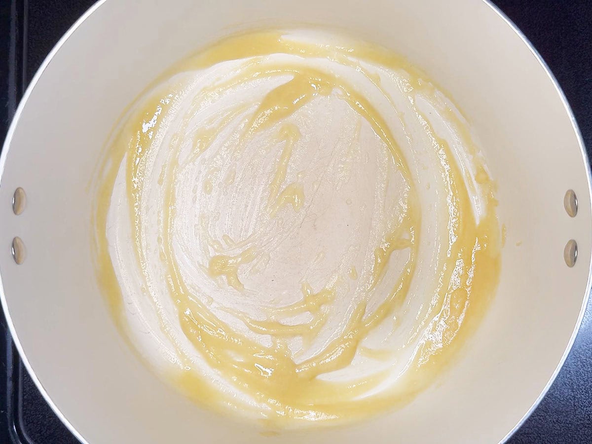 Flour and melted butter whisked together until smooth.
