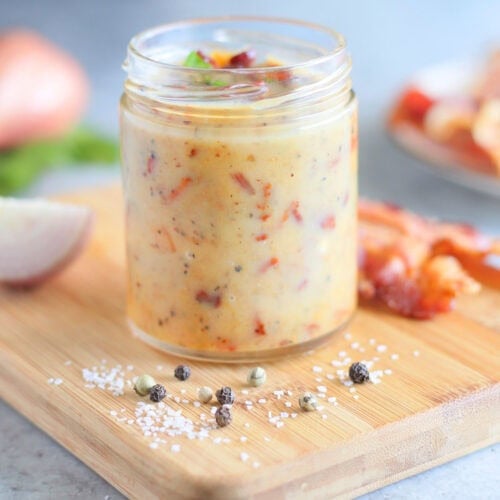 bacon red wine vinegar dressing Hot Bacon Dressing